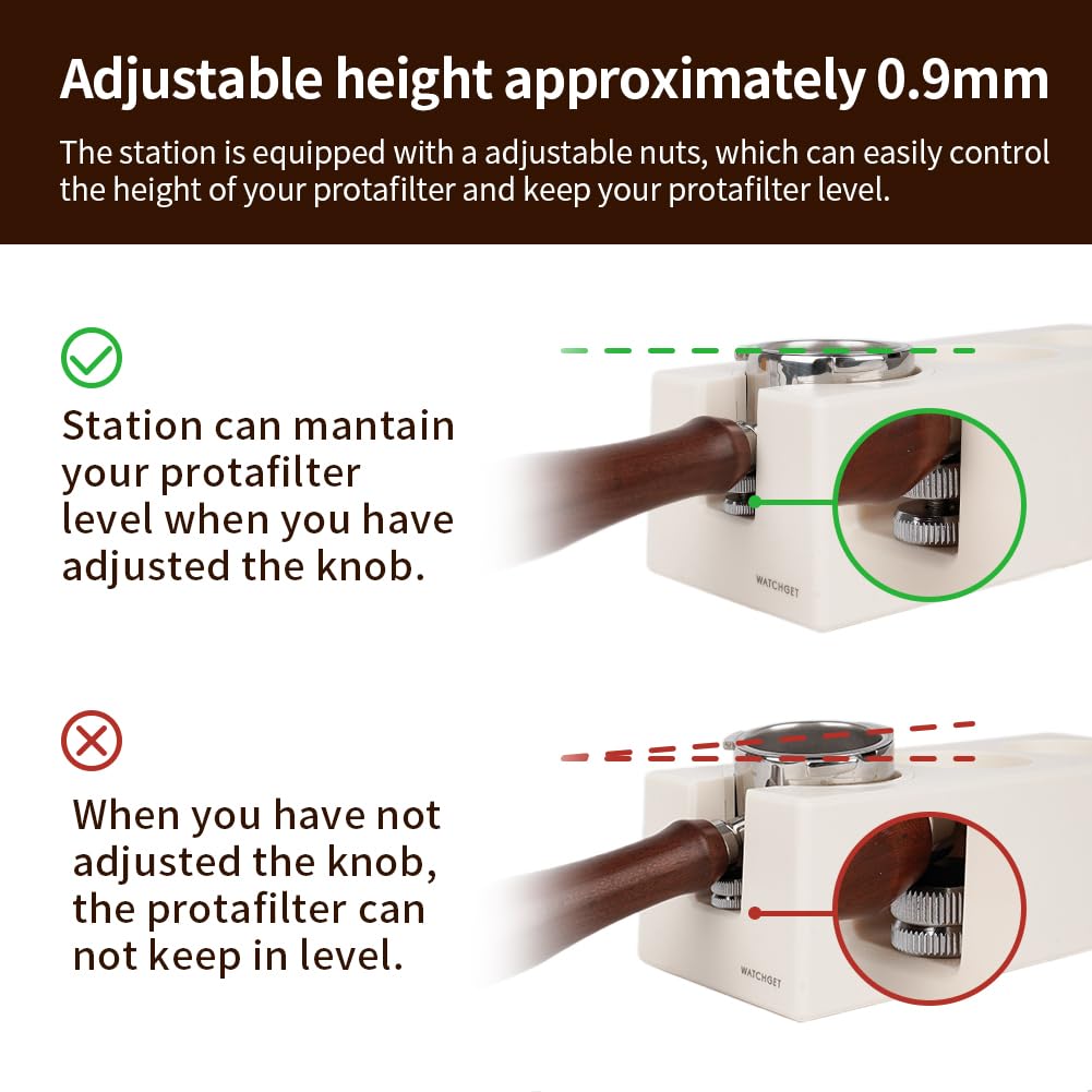 Watchget Tamper Stand, Tamping Stand, Espresso Tamper Mat, Coffee Tamper Mat, Espresso Tamping Station, Portafilter Holder, Tamping Station Base,