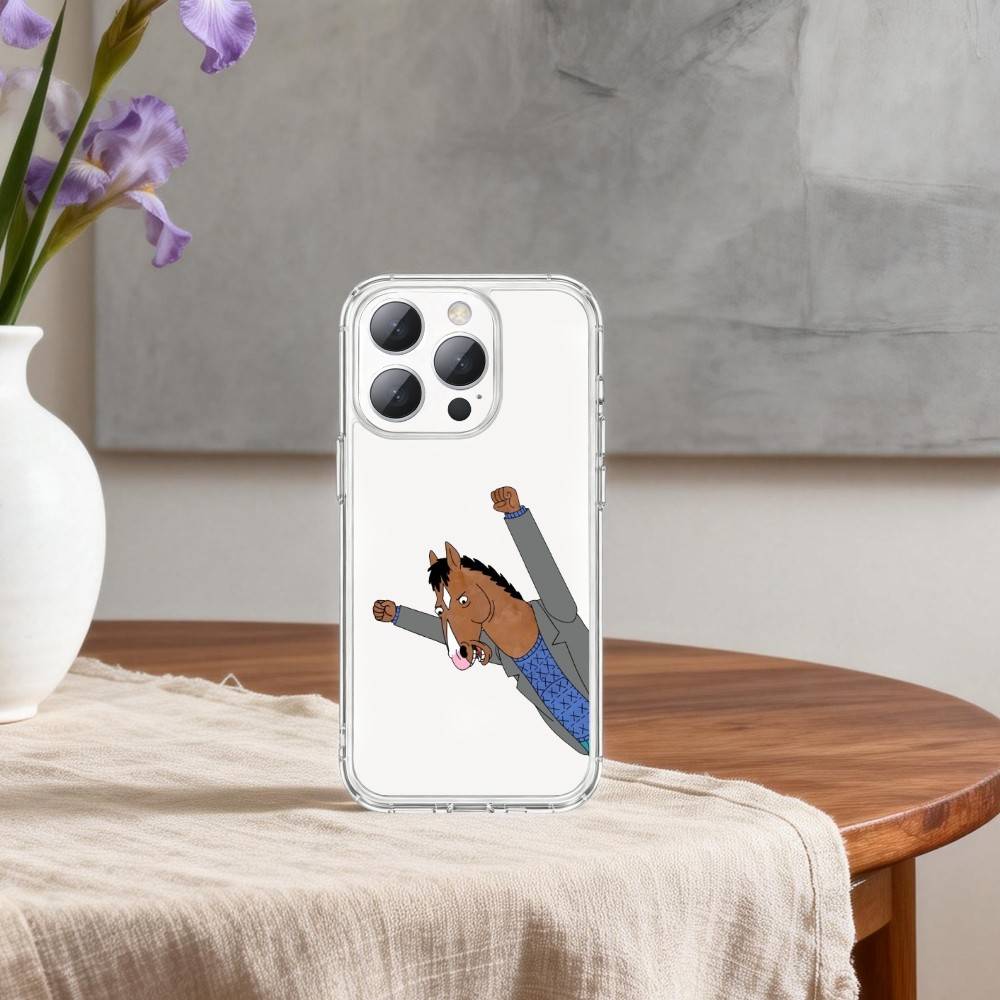 B-BoJack-K H-Horseman-N Phone Case For iPhone 17p 16 15 14 13 12 11 Mini Pro Max Plus Transparent Cover