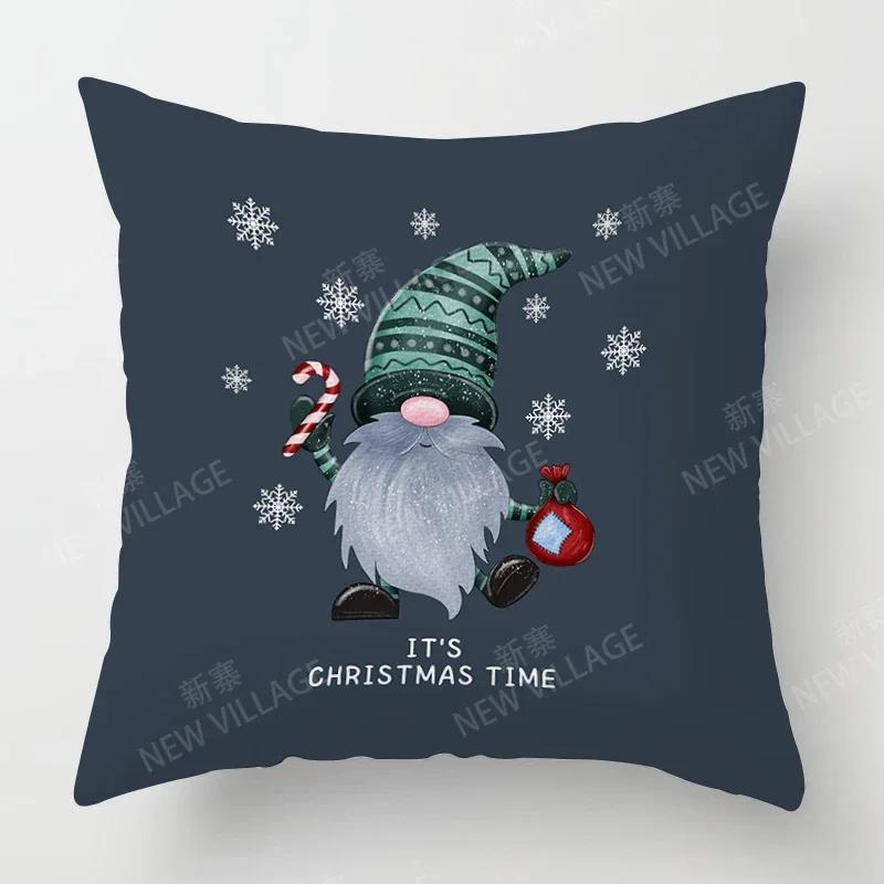 Christmas Series Pillowcases Sofas Cushion Covers  Home Decor Can Be Customized for Holiday Celebrations 40x40 50x50 60x60 35x35