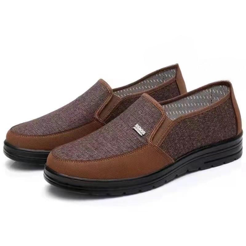 

Мужские тканевые туфли Old Beijing - Мягкая подошва, Нескользящие, Дышащие, Повседневные слипоны для весны и осени Size 43