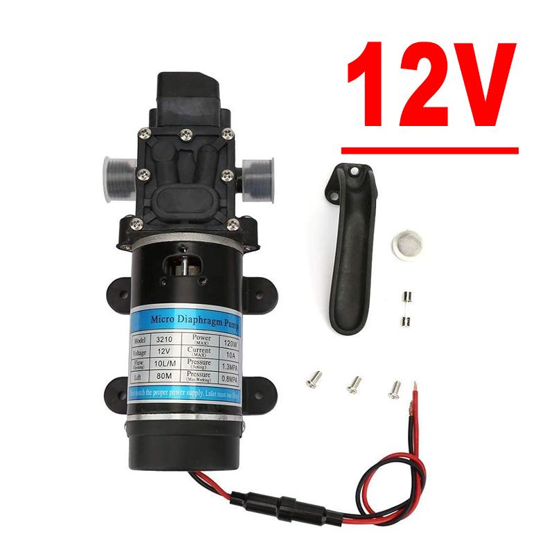 

12V 120W 130PSI 10L/хв води високого тиску мембранний самовсмоктуючий насос-розпилювач для автомийки 12V 120W Pump