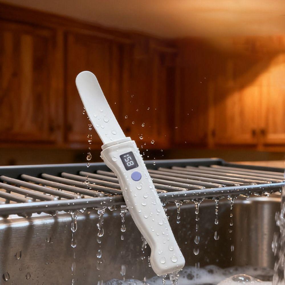 Wiederaufladbarer Butterstreicher Wasserdicht Kaltbutter-Schneider Tragbar Heizende Butterspachtel Toast