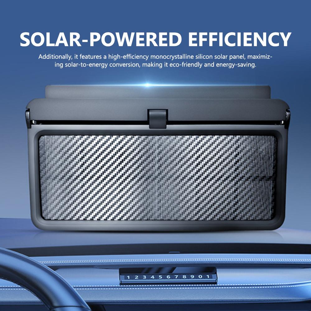 3Fan Ventilator de evacuare a mașinii Ventilator de circulație a aerului alimentat prin USB și solar Ventilator de aer silențios Răcitor de aerisire