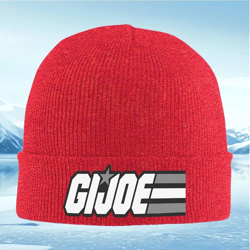 G I JOE Wordsstar Symbolstripes Logo Unisex Women Unisex Knitted Hat Beanie Pullover Cap Winter Thermal Warm Christmas Outdoor Cy