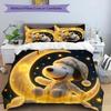 3pcs Happy Puppy pattern bedding set duvet cover set includes duvet cover &pillowcases, perfect all season bedroom decoration & gift