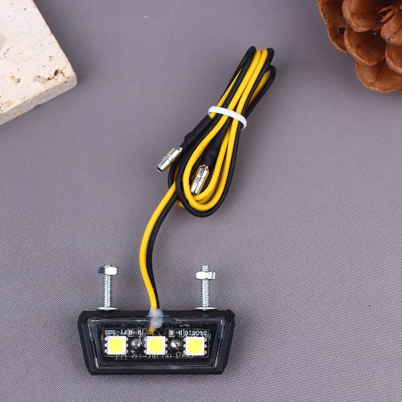 12V Led Light Waterproof Motorcycle License Light Motorcycle License Plate Rear Tail Light Motorcycle License Plate Holder Light