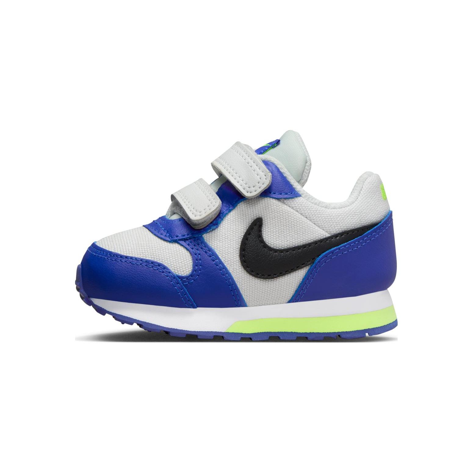 

New Nike MD Runner 2 Wear-Resistant Low-Top Toddler Shoes Gray Blue Infant And Toddler 806255-021 27