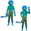 Moive Luca Kids Jumpsuit Mask Gloves Cosplay Costume Fancy Halloween Up Dress