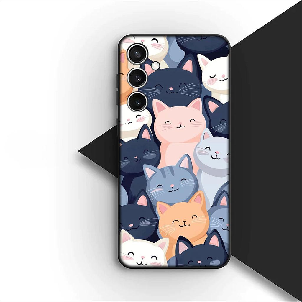 Protective Cover Cartoon Cat Meow Wallpaper for Xiaomi Redmi 15 15C 14C 8A A4 A5 Note 8 7 14 Pro + 8T 14S Phone Case