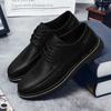 Elegantes Classic Oxford Shoes Hot Sale Men Leather Casual Shoes Soft Sole Lace-up Man Formal Dress Footwear Lightweight Loafers