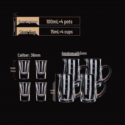 Shangqi Glass Decanter and Shot Glass Set