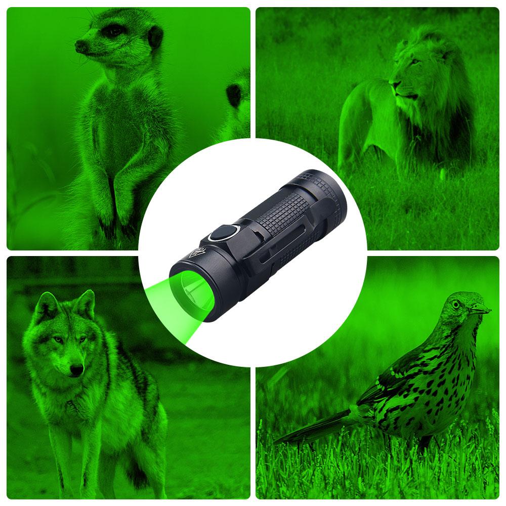 Mini Torch LED Rechargeable Flashlight 395nm/Red/White Portable Pocket Pen Flashlight High Power Bank Camping Waterproof Lantern