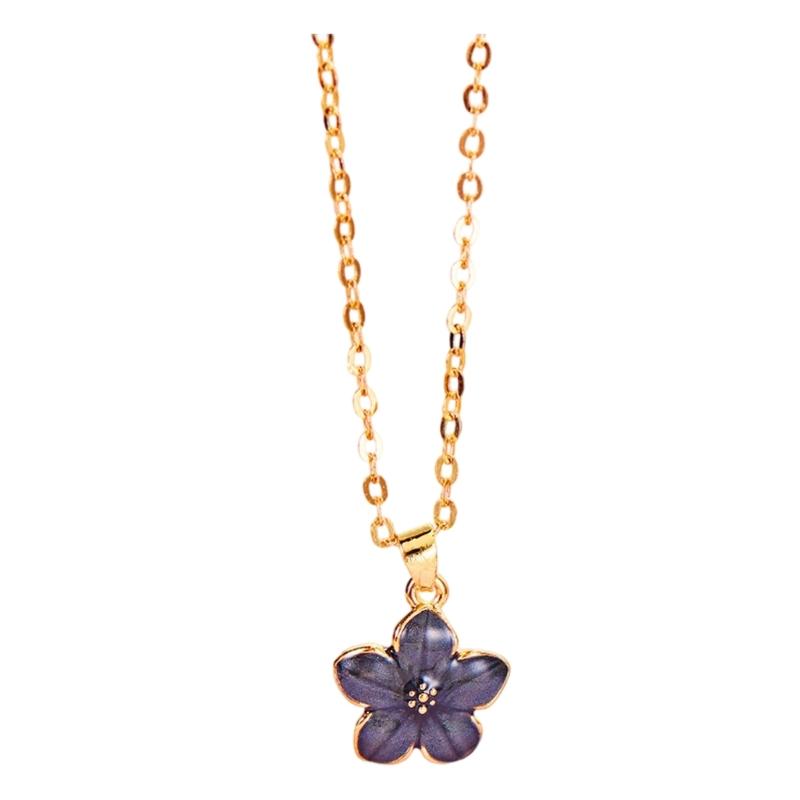 Elegant Cherry Pendant Necklace Dainty Alloy Chain Jewelry with Adjustable Length for Daily Wear and Special Occasions