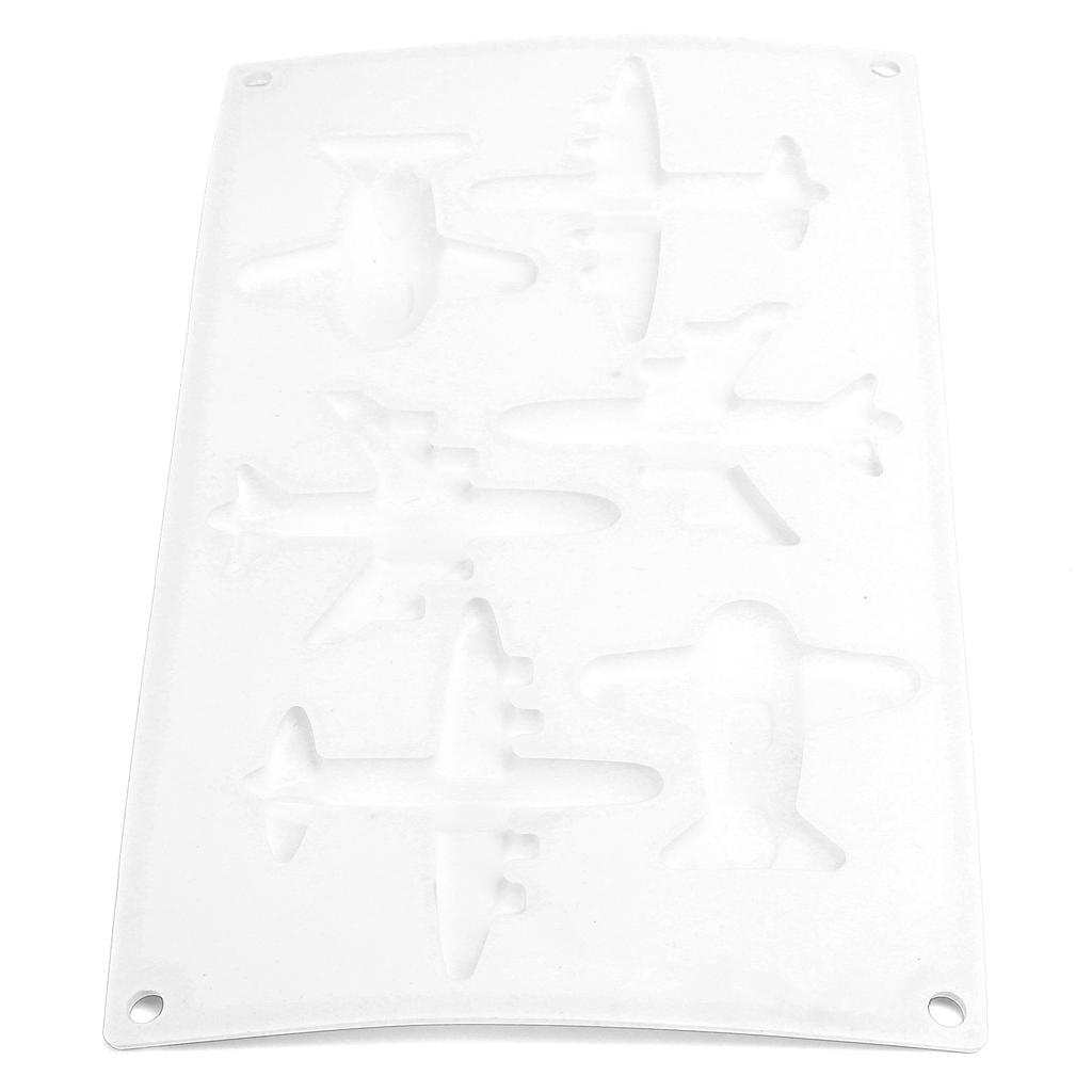 6 Grid Airplane Shape Mold Silicone Baking Chocolate Cake Decoration Mold for Kitchen Home