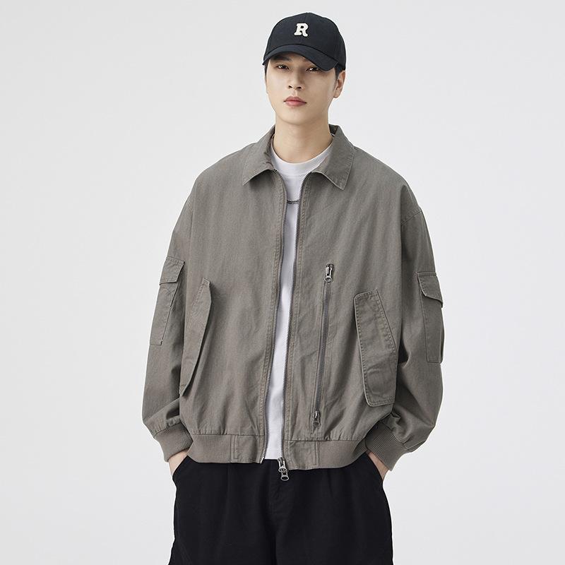 

New Baseball Uniform Jacket Jacket Solid Color Loose Leisure Sports Street Joker Handsome for Men and Women. 3XL