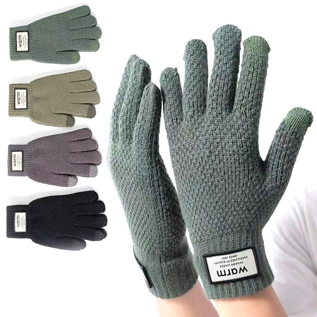 Winter Sports Gloves Windproof Couple Full Finger Gloves Thicken Outdoor Cycling Skiing Gloves Can Touchable Screen
