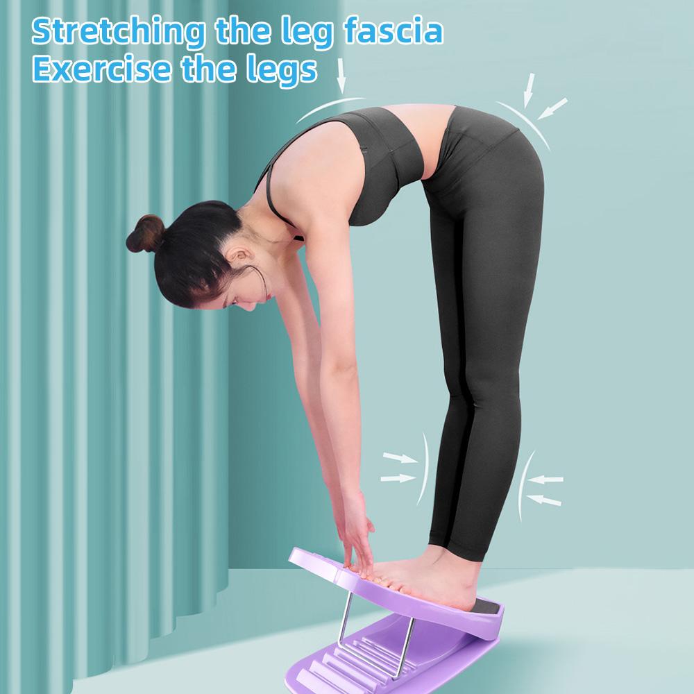 Justerbar Slant Board Balancing Board Snøringsplate Fitness Pedal for Ben Stretch Training