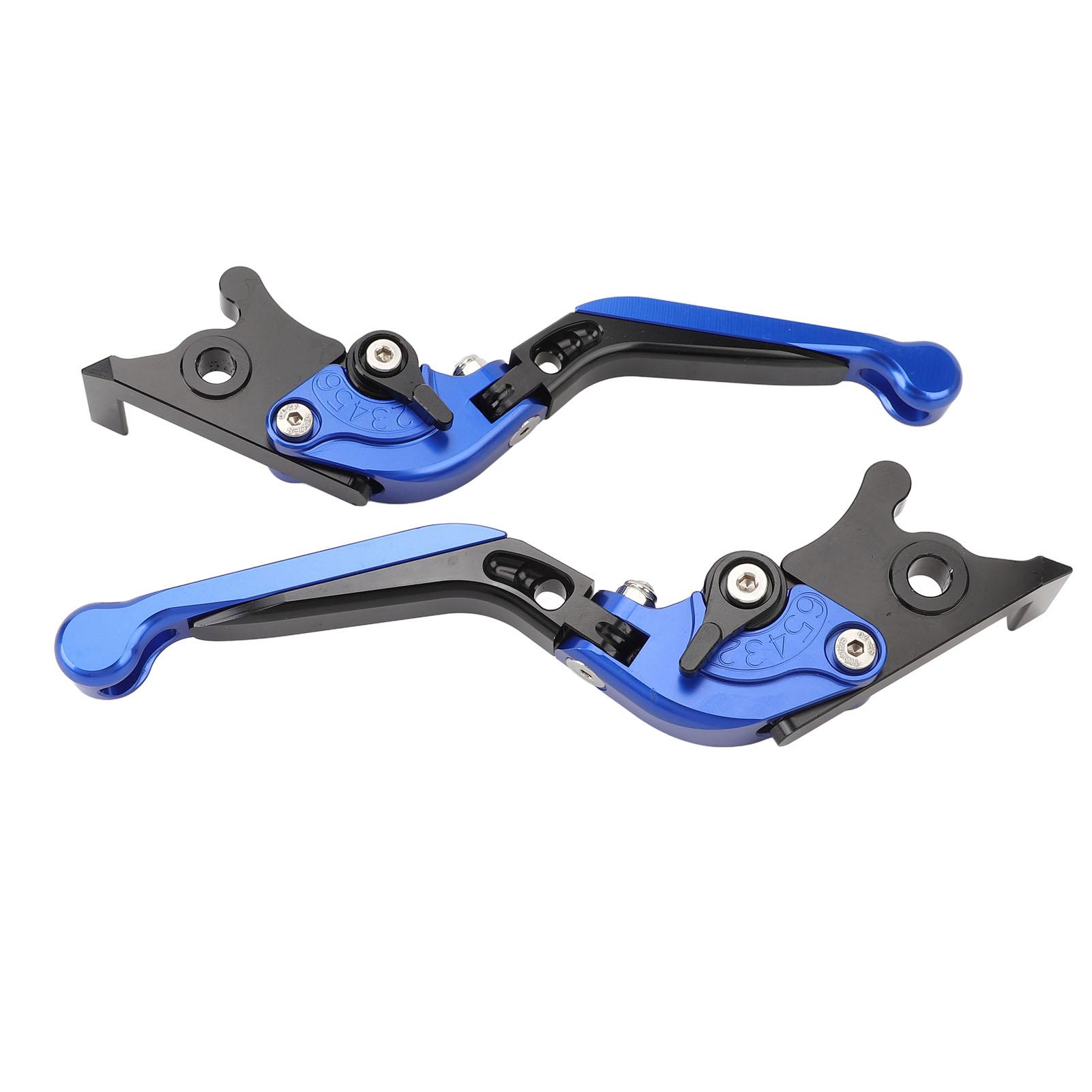 

1 Pair Folding Clutch Lever Aluminum Alloy Adjustable Motorcycle Clutch Brake Handle Lever for NMax 125 NMax155 Blue