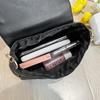 Women's Bag New Versatile Chain Crossbody Mini Bag Light Luxury Saddle Embroidered Rhombus Small Square Bag