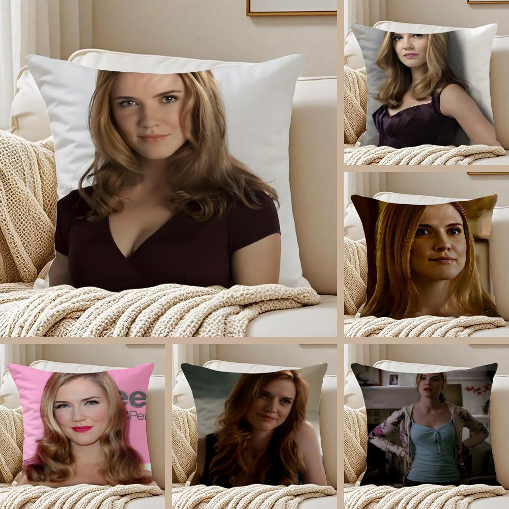 J-Jenna Sommers Tv Drama Peripheral Cushion Cover Pillowcase Anti-Dustmite Invisible Zipper Short Plush Sofa Cushion