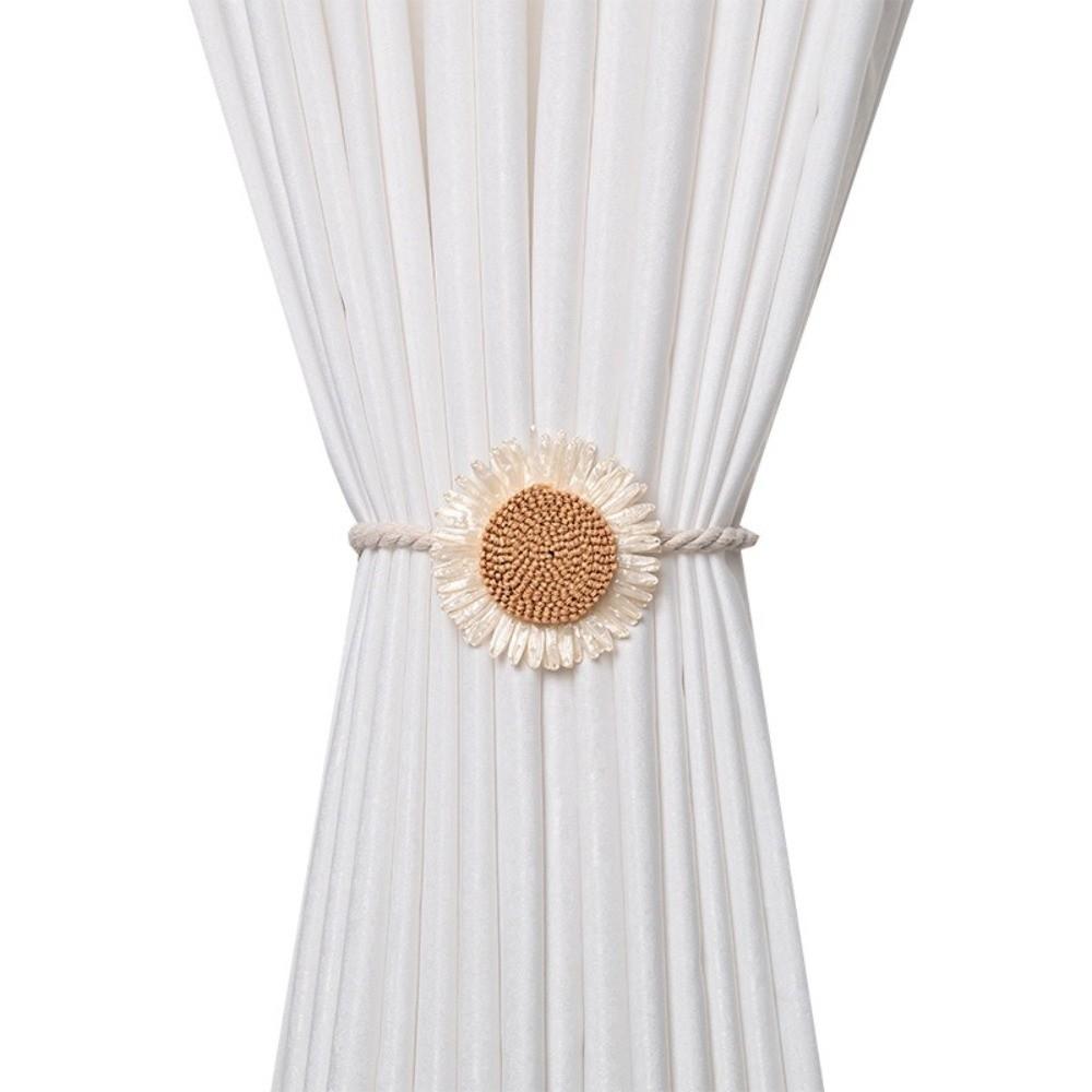Flower Shape Window Curtain Buckles Magnetic Curtain Rope Holders Home Decoration