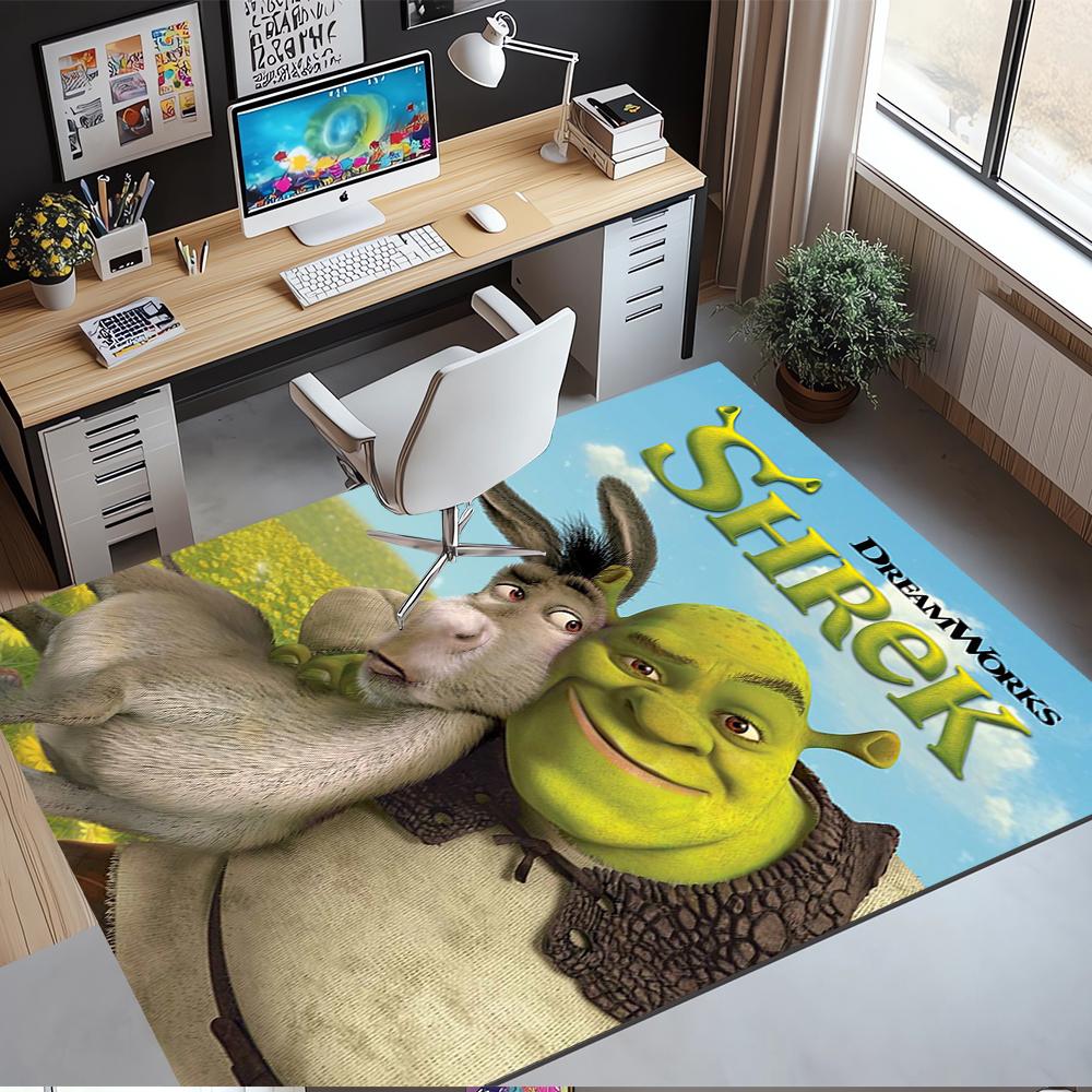 Shrek Printed Carpet,Rug,for Office Chair Living Room Bedroom Kitchen Room Decor Gifts.