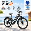 Elektrofahrrad HEADTX TX2 Für Erwachsene 48V16Ah Akku Einzelmotor Stadtwanderung E-Bike 26''x2.1'' Reifen Doppelscheibenbremsen 7 Gänge 5 Fahrmodi