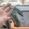 For Xpeng G6 G9 Car Key Case Zinc Alloy Leather Full Protection Key Cover Leather Remote Fob Holder Keychain Auto Accessories