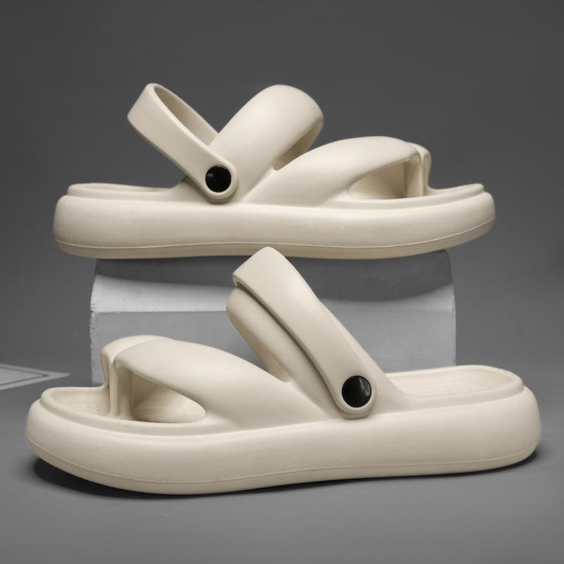 

Модные мужские уличные сандалии, тапочки, пляжные шлепанцы, удобные шлепанцы, мягкие сабо, мужская повседневная обувь, мужские и женские пляжные тапочки 36-37 хаки