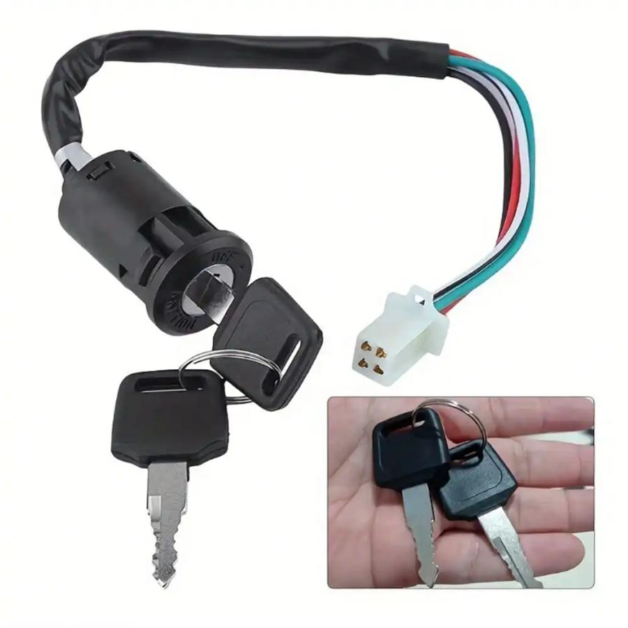 1pc Universal Motorcycle Motorbike Ignition Switch Key With Wire For ATV Moto Accessories Motorbike Start Switch Door Locks