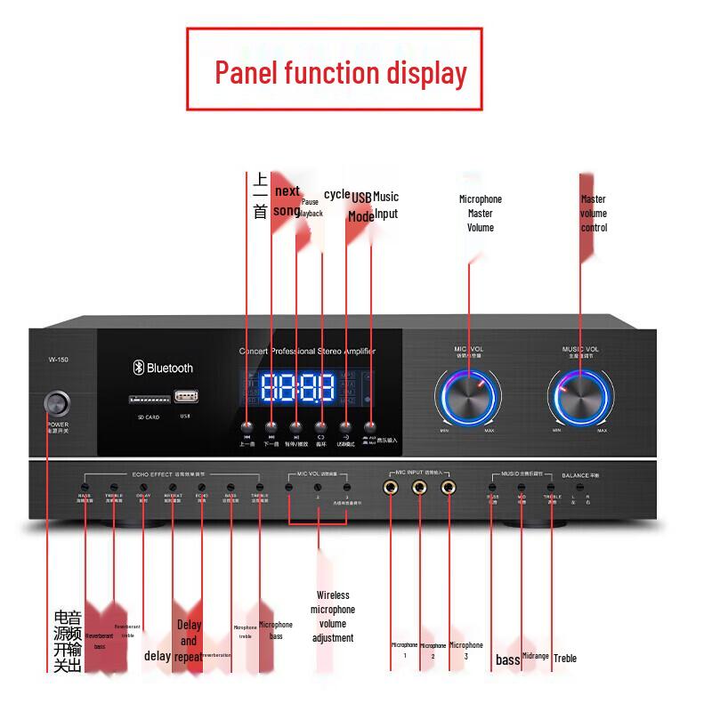 SAST PA-315V High-Power Home KTV Amplifier
