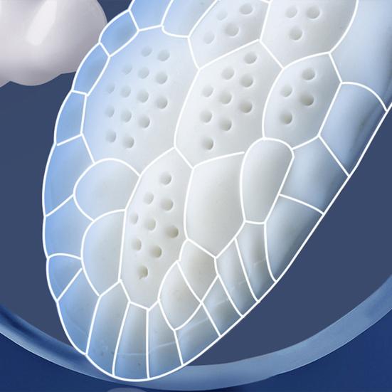 4D Cloud Comfort Insoles with Arch Support Shock-Absorbing Breathable Shoe Inserts for Men Women Non-Slip Anti-Odor Foot Protection Insoles for