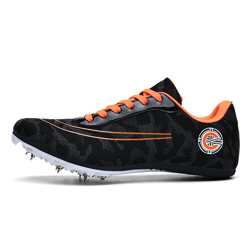 Leichtathletik Geschwindigkeit Professionell Männlich Spiel Außen Sneaker Schuhwerk Für Männlich Trainer Schuhwerk Feld 46 Große Größe Spikes Laufbahn Spike Laufbahn 44 black
