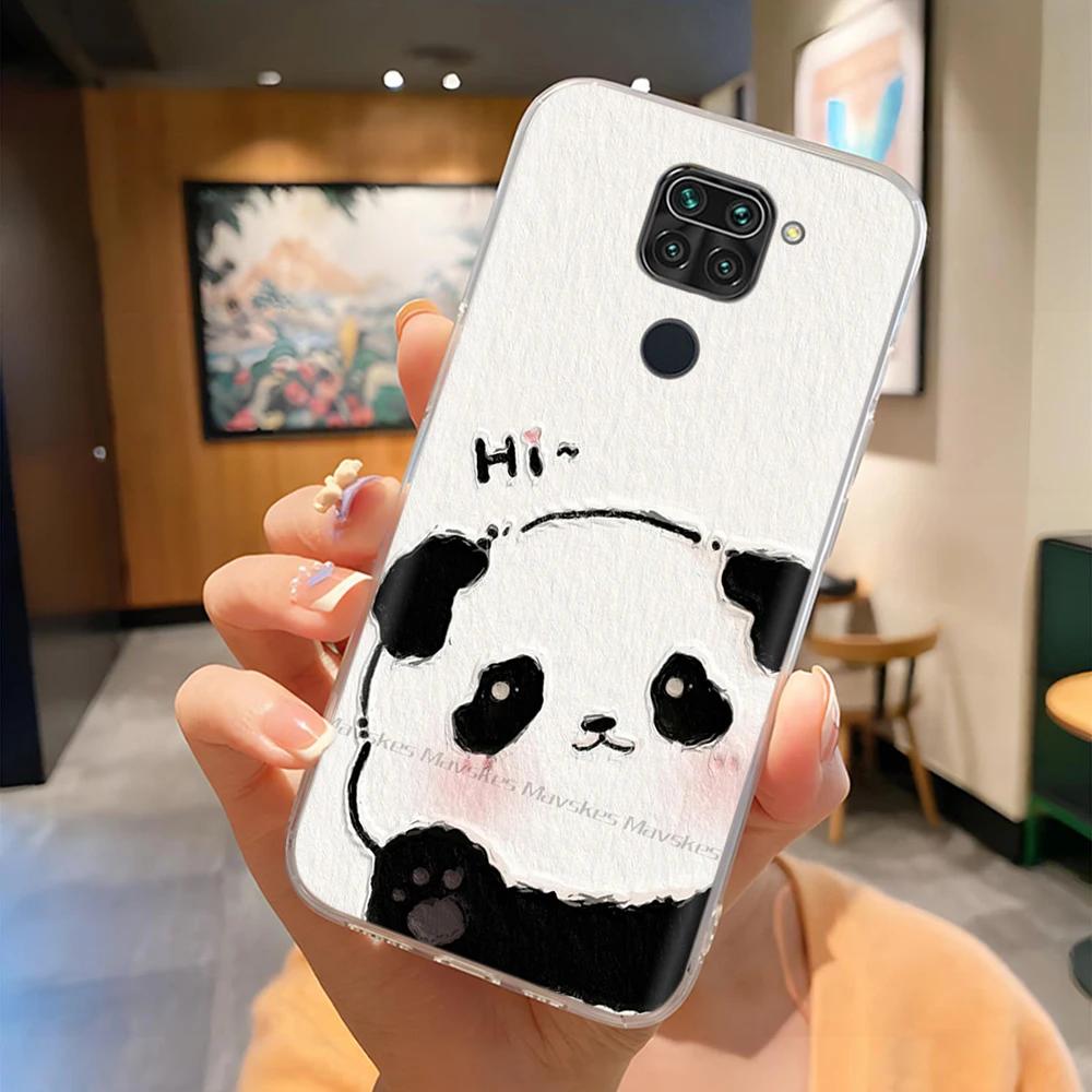Phone Case For Xiaomi Redmi Note 9 Case Cat Panda Full Protection Silicone Back Cover For Redmi Note 9 Note9 Cases Fundas Coque