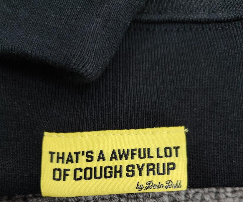 "That's an Awful Lot of Cough Syrup" Anime Print Hoodie for Men - Trendy Brand Original Label.