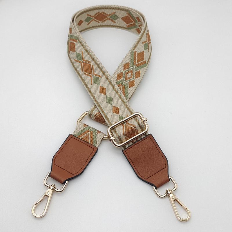 Adjustable Crossbody Strap: Colorful Leaf Design with Load-Reducing Pendant