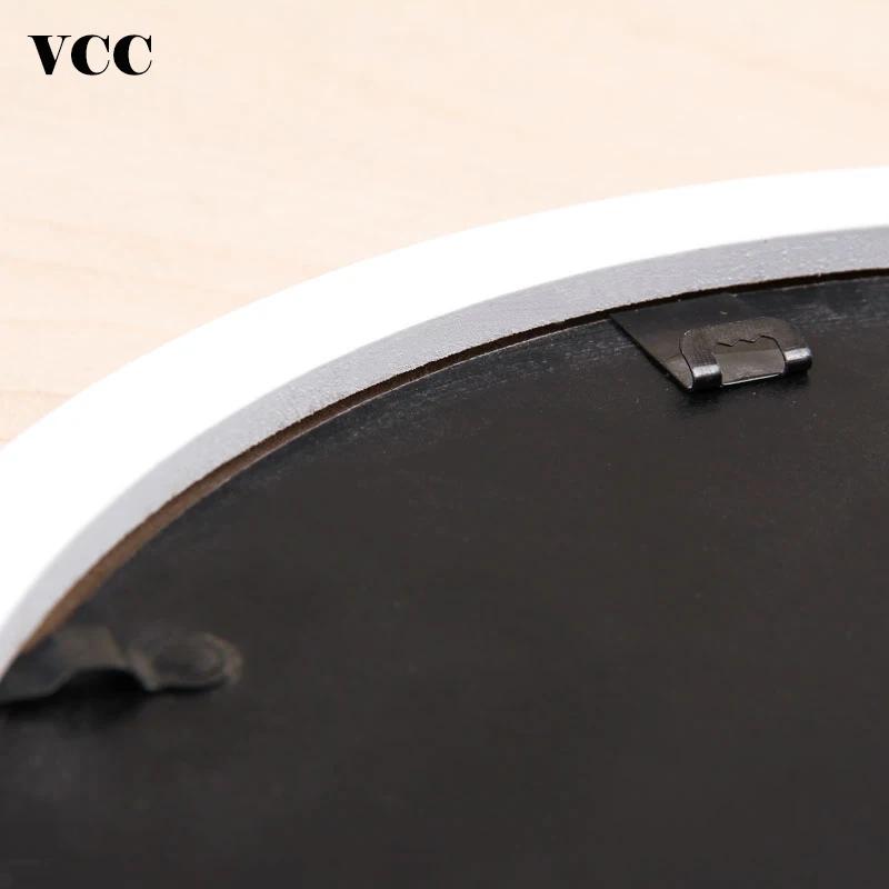 Round Wooden Picture Frames Creative Gift DIY Wall Hanging Wood Picture Holder Wall Mounted Photo Frame Round Home Decoration