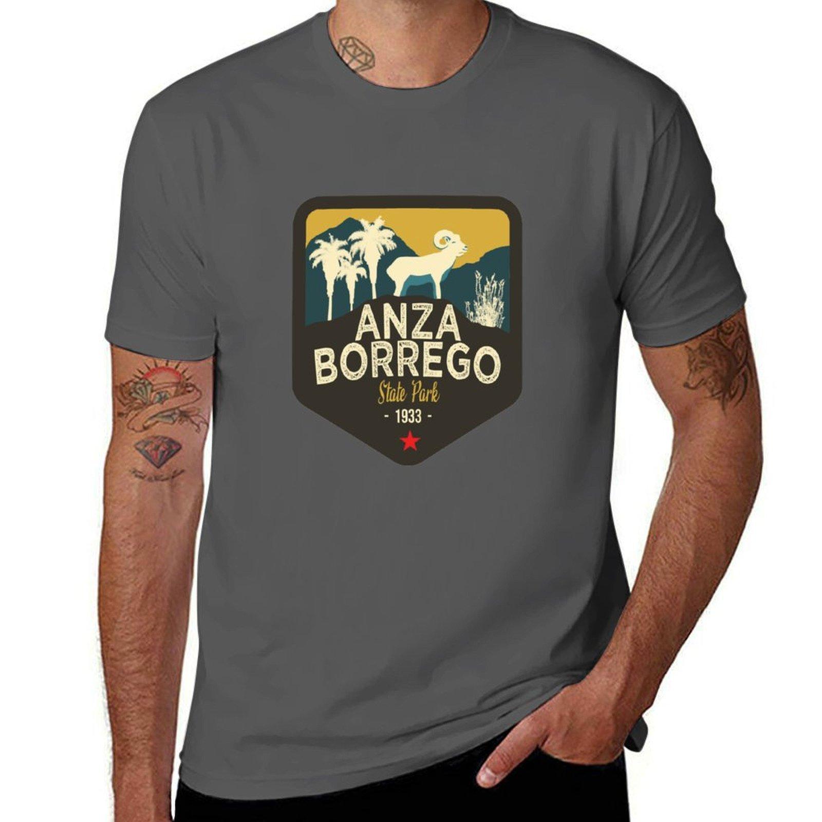 

California Treasures Badge 2 of 10 - Anza Borrego State Park Sticker T-Shirt t shirts for man slim fit T-Shirt 4XL