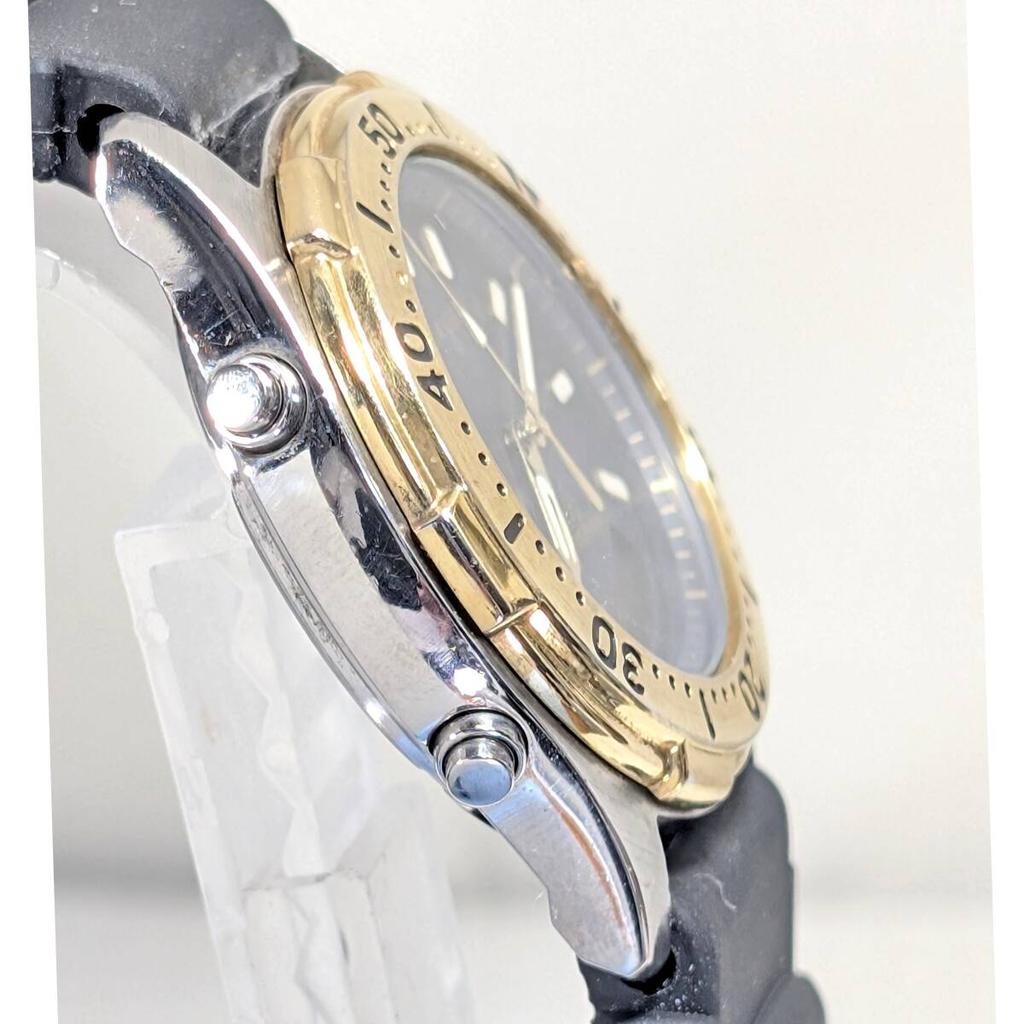 SEIKO ALBA AQUA GEAR and strap working Men's X-90 (Battery replaced, condition)