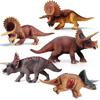 Realistic Jurassic Dinosaur Models - Triceratops, T. Rex, Mosasaurus, Pachycephalosaurus Toys