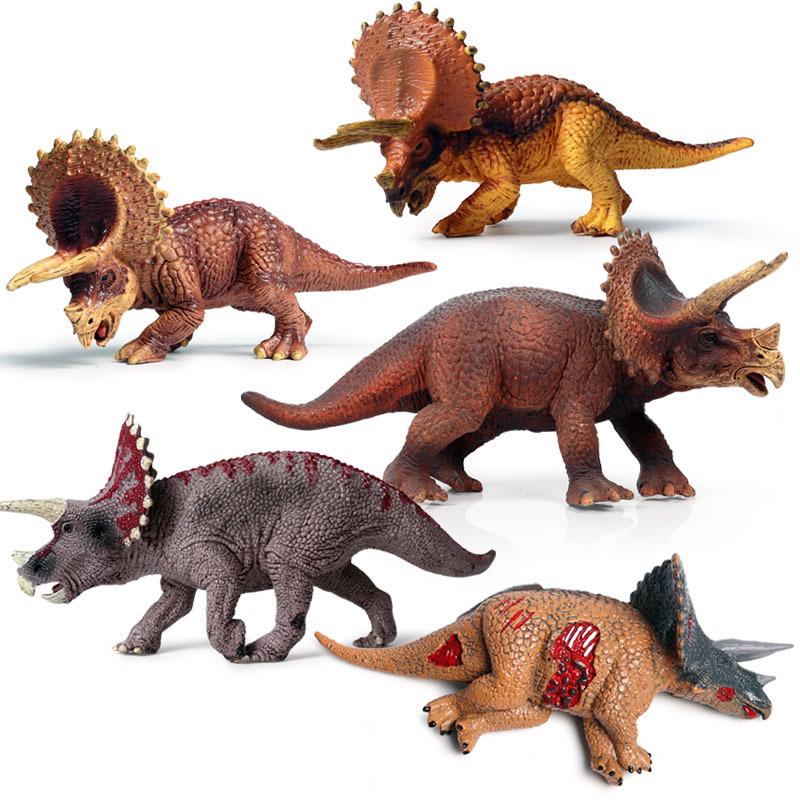 Realistic Jurassic Dinosaur Models - Triceratops, T. Rex, Mosasaurus, Pachycephalosaurus Toys