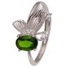 Natural Topaz Garnet Peridot Amethyst Color Treasure Ring Women'S S925 Sterling Silver Butterfly Index Finger Ring