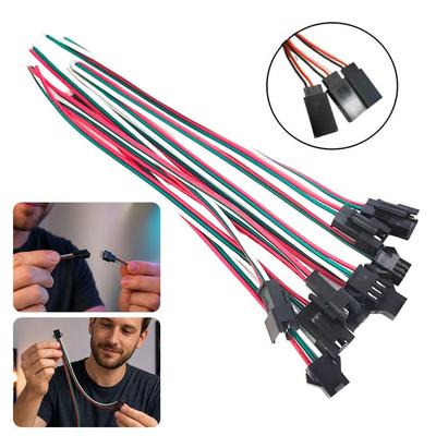 5PCS Male Female Connector Servo Extension Cable Tinned Copper Splitter Wire  Model Accessories
