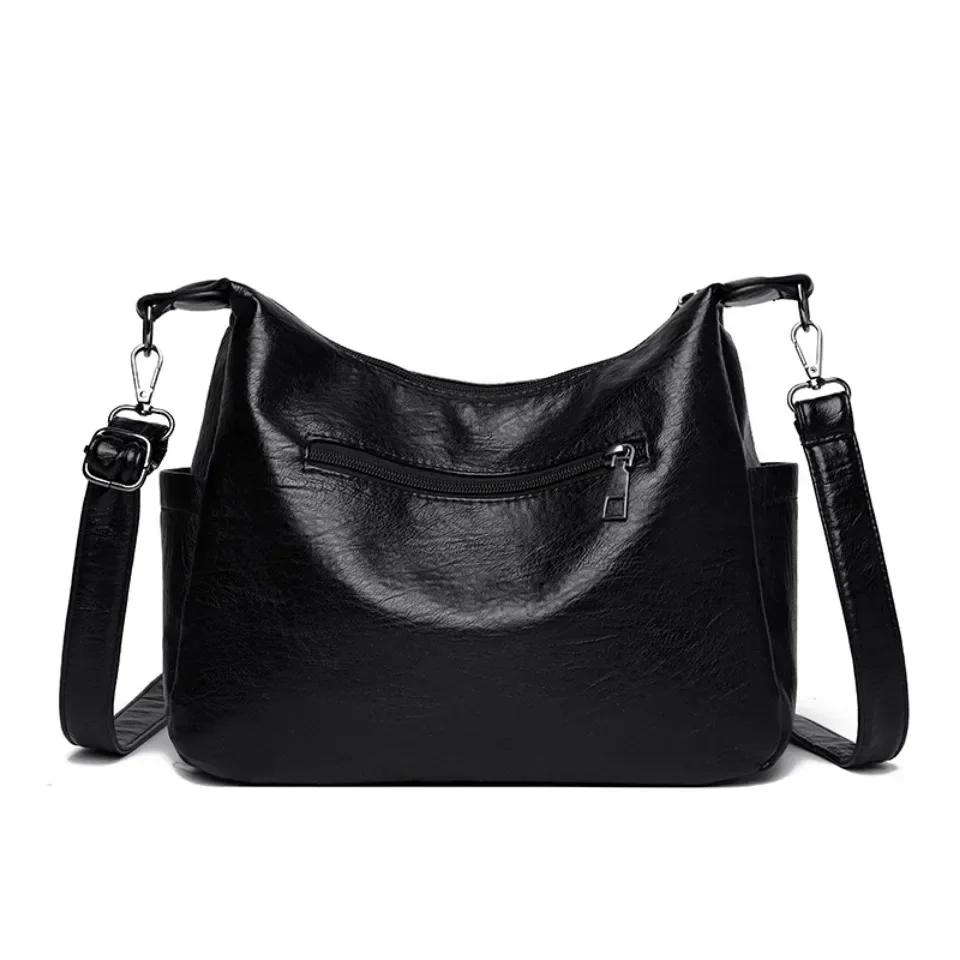 Women Bag Daily Shoulder Bag Quality Female Shoulder Messenger Crossbody Hobos Large Capacity Casual Totes Pu Leather Handbag Quality