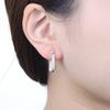 PANPOKI 925 Sterling Silver Detachable Chain Earrings Jewelry Hoop Earrings Women Jewelry Party Trendy Festival Gifts