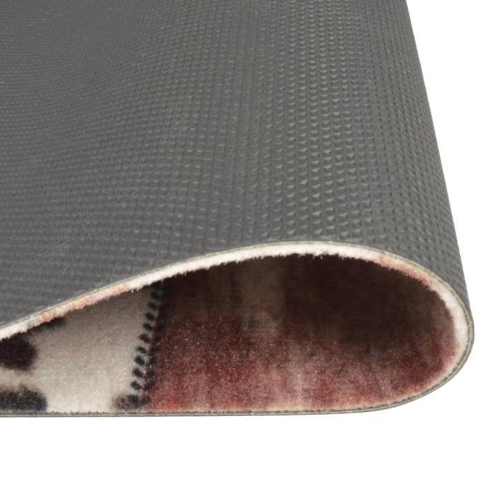 VidaXL Tapis de cuisine lavable impression peau d'animal 45x150 cm 136576