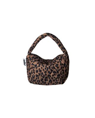 Sehr Padded Leopard Pouch Bag (Brown)