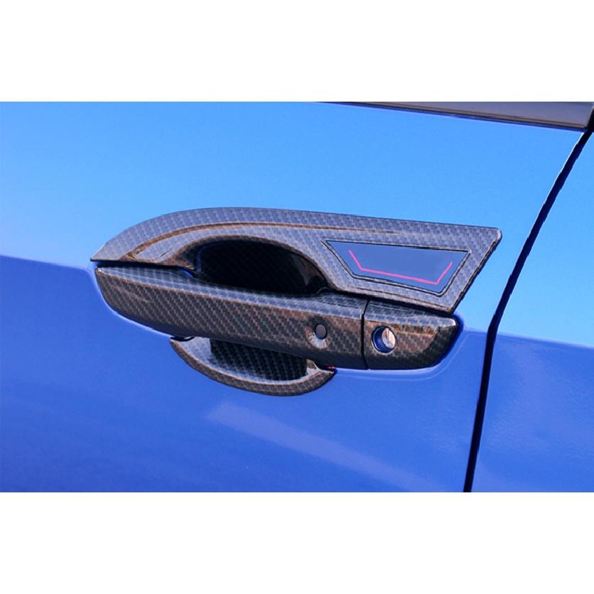Door Bowl + Door Handle Cover  ABS Carbon Fiber Exterior Car Accessories For Honda Civic 10th 2016 2017