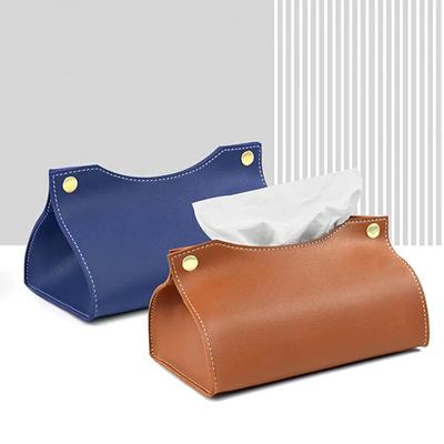 Pu Leather Tissue Box Car Living Room Bedroom Tissue Box Decoration Kitchen Desktop Nordic Home Napkin Holder Large Storage Box