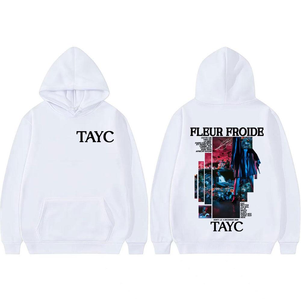 Rapper Tayc Fleur Froide Felpe Grafiche Album Uomo Donna Moda Gotica Retrò Felpa Musica Pop Maschile Casual Felpe con Cappuccio Oversize